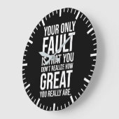 体操素晴らし、喧騒、成功 ラージ壁時計 (傾斜)