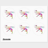 体操絞り染めシャツバッグシールなど ラウンドシール (シート)