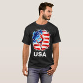 体操統一された州チームアパレルアメリカンジム Tシャツ (正面フル)