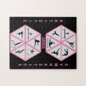 体操芸術的用六角形 ジグソーパズル (横)