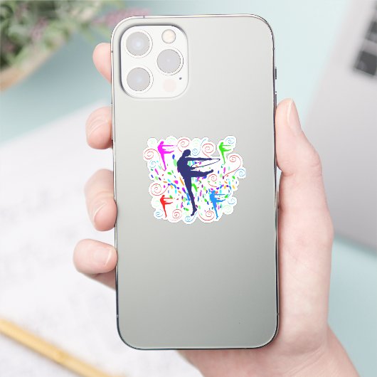 体操芸術的術 シール (スマートフォン)