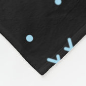 体操芸術的Word Cloudスノーフレーク フリースブランケット (角)