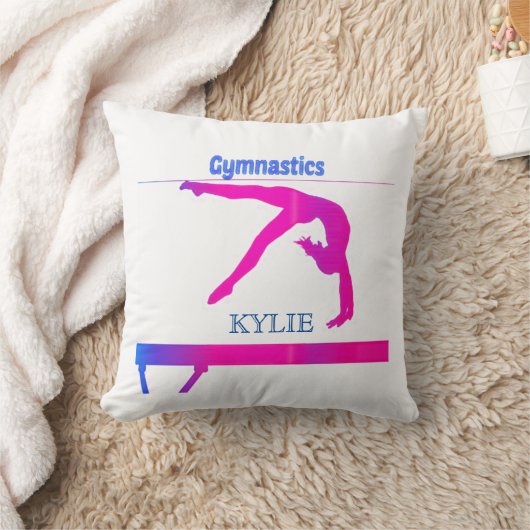 体操装飾用クッション。 名前パーソナライズされた! クッション (ブランケット)