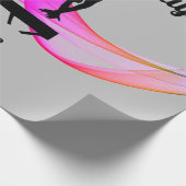 体操誕生日グレーラッピング紙 ラッピングペーパー (角)