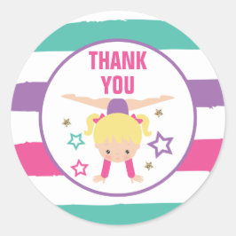 体操誕生日サンクスオープニングクラシックラウンド ラウンドシール