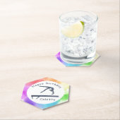 体操誕生日バランスビーム水カラスプラッシュ ペーパーコースター (インサイチュ)