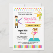 体操誕生日パーティーの招待状 招待状 (正面)