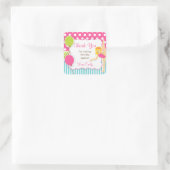 体操誕生日メッセージカード スクエアシール (バッグ)