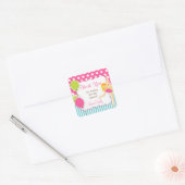 体操誕生日メッセージカード スクエアシール (封筒)