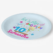 体操誕生日レッツフリップカスタム  ペーパープレート (アングル)