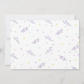 体操誕生日招待状とPinwheels 招待状 (裏面)