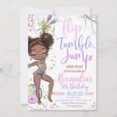 体操誕生日招待状パーティー体操 招待状 (正面)