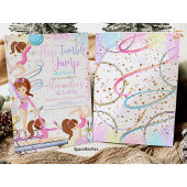 体操誕生日招待状パーティー体操 招待状