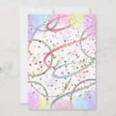 体操誕生日招待状パーティー体操 招待状 (裏面)