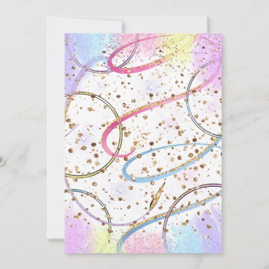 体操誕生日招待状パーティー体操 招待状 (裏面)