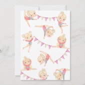 体操誕生日招待状 |体操パーティー 招待状 (裏面)