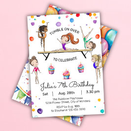 体操誕生日招待状 |体操パーティー 招待状