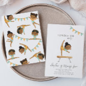 体操誕生日招待状 |体操パーティー 招待状