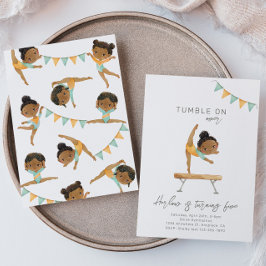 体操誕生日招待状 |体操パーティー 招待状