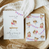 体操誕生日招待状 |体操パーティー 招待状