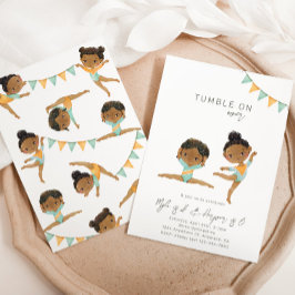 体操誕生日招待状 |姉妹 招待状