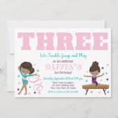 体操誕生日招待状(封筒あり) 招待状 (正面)