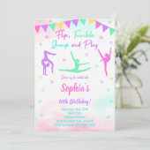 体操誕生日招待状 招待状 (スタンド正面)