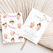 体操誕生日招待状 招待状