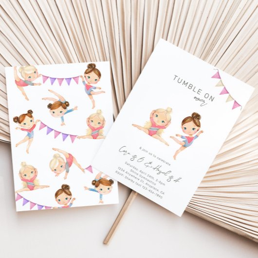 体操誕生日招待状 招待状