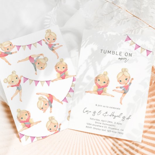 体操誕生日招待状 招待状