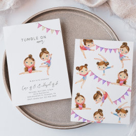 体操誕生日招待状 招待状