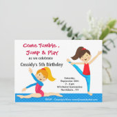 体操誕生日招待状 招待状 (スタンド正面)