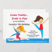 体操誕生日招待状 招待状 (正面/裏面)