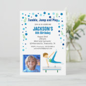 体操誕生日招待状for少年 招待状 (スタンド正面)