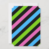 体操誕生日金ゴールドグリッター招待状 招待状 (裏面)