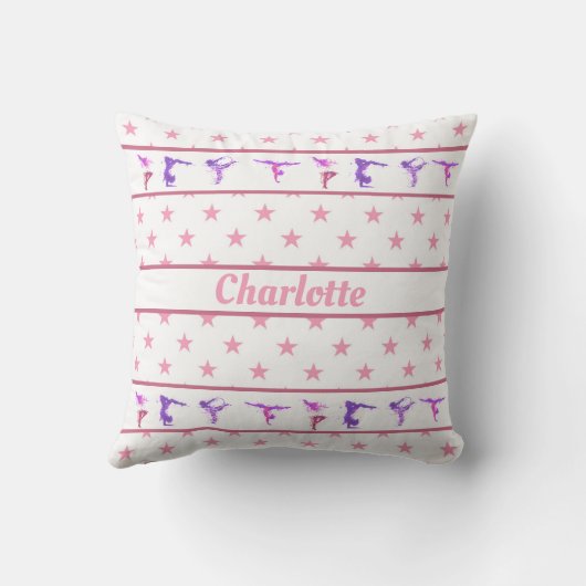 体操選手が体操選手とピンクスターズを呼ぶ クッション (裏面)