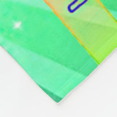 体操選手とビームで「体操が大好き」 フリースブランケット (角)