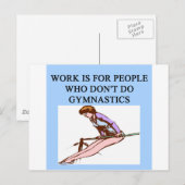 体操選手の喜び ポストカード (正面/裏面)