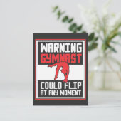 体操選手はいつでも体操でフリップできる ポストカード (スタンド正面)