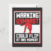 体操選手はいつでも体操でフリップできる ポストカード (正面/裏面)