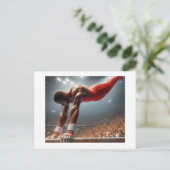 体操選手は平行バーで ポストカード (スタンド正面)