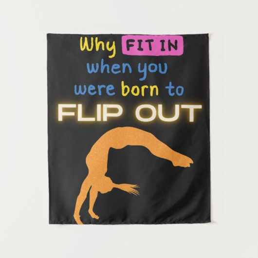 体操選手を転げ生まれた時に合う理由 タペストリー (正面)