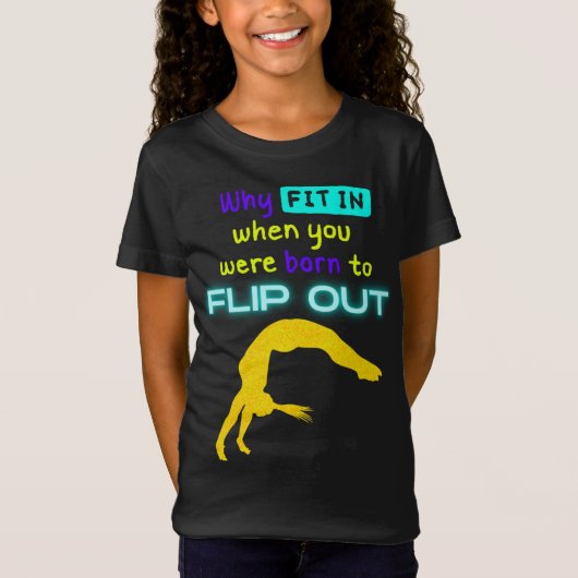 体操選手を転げ生まれた時に合う理由 Tシャツ (正面)