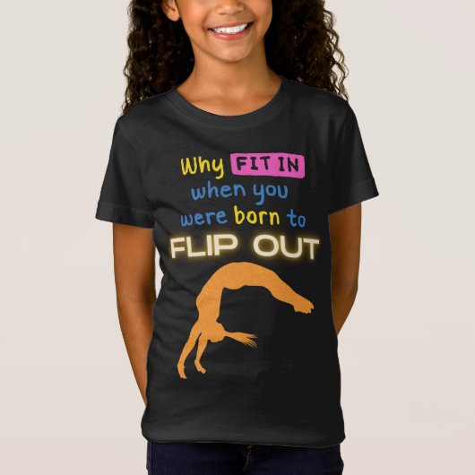 体操選手を転げ生まれた時に合う理由 Tシャツ (正面)