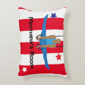 体操選手オンリングや輪 パーソナライズされた アクセントクッション (正面(垂直))