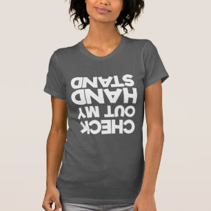 体操選手チアリーダー私の手のスタンドをチェック Tシャツ