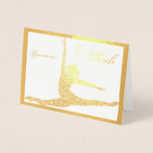 体操選手用オリジナルホイルカード 箔カード (正面)