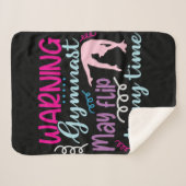 体操選手警告はいつでもフリップする可能性がある シェルパブランケット (正面(横))