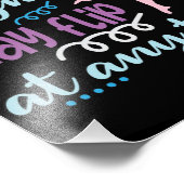 体操選手警告はいつでもフリップする可能性がある フォトプリント            (角)