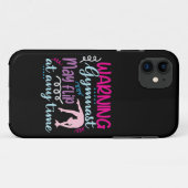 体操選手警告はいつでもフリップする可能性がある Case-Mate iPhoneケース (裏面(横))